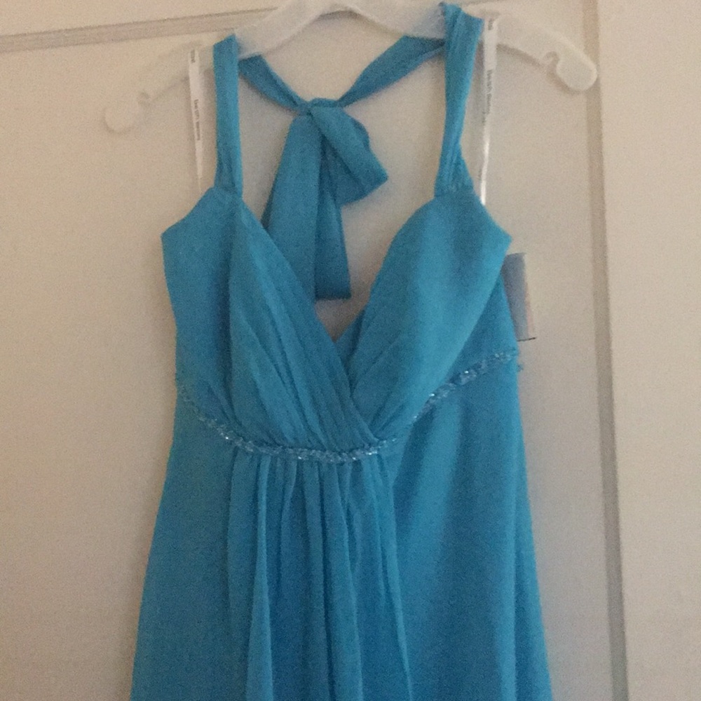 Aqua blue dress